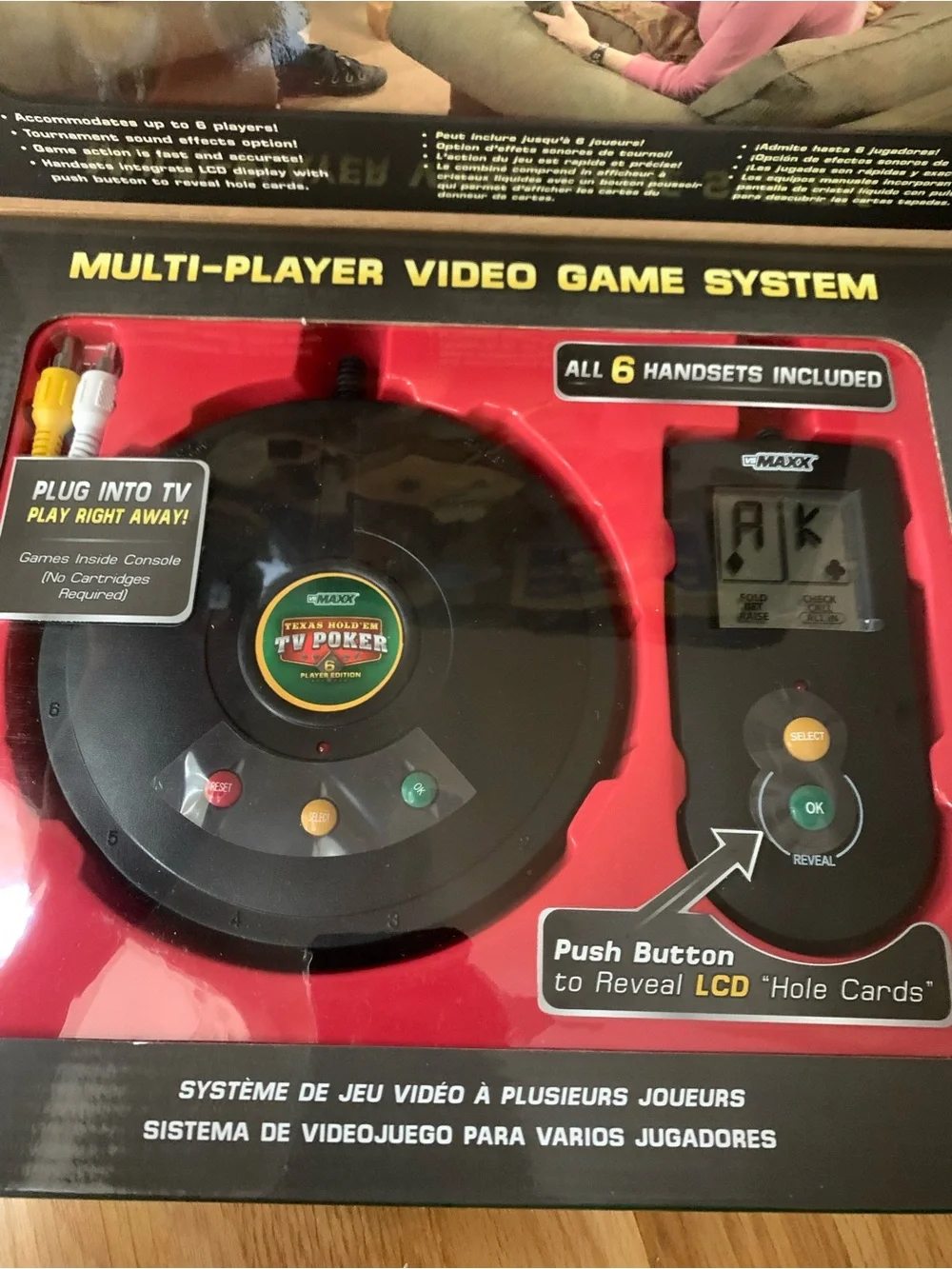 Texas Hold 'Em TV Poker 6-Player Edition Console Game - Green